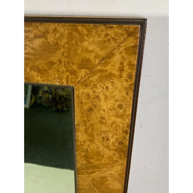Wood 1970s Milo Baughman Burlwood Mirrors - A Pair For Sale - Image 7 of 10