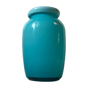 Baby Blue Glass Vase with Folded Collar by Michael Bang for Holmegaard, 1970s