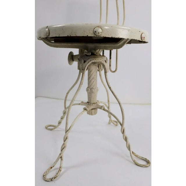 Toledo Metal Furniture Co. Industrial Adjustable Stool For Sale - Image 4 of 13