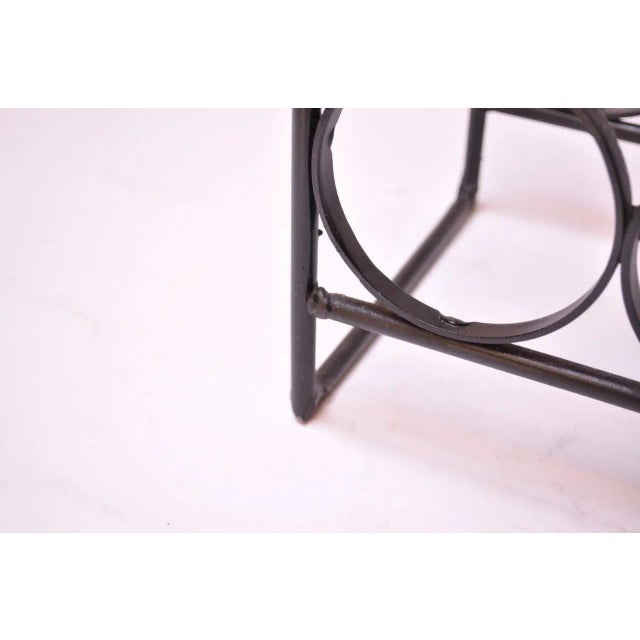 Arthur Umanoff Wrought Iron Seventeen-Bottle Wine Holder For Sale In New York - Image 6 of 13