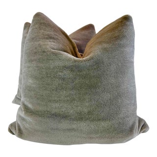 Pierre Frey "Teddy Mohair" 22" Pillows-A Pair For Sale