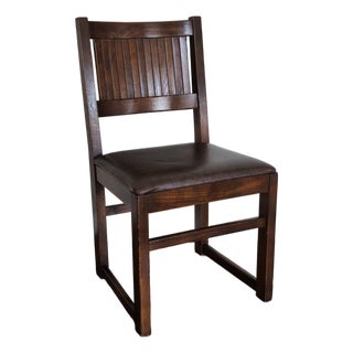 1980s Dixie Furniture Company Campaigner Desk Chair For Sale