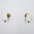 Italian Brass, Green Metal and Opaline Glass Wall Sconces, 1950s, Set of 2 For Sale - Image 10 of 14