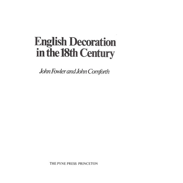 FOWLER, John and CORNFORTH, John [288] pp. The Pyne Press 1974 12" x 8 1/2" This book is the result of a collaboration...