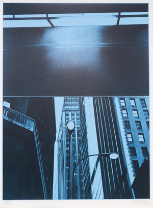 Jacques Monory, Skycrapers, Screen Print
