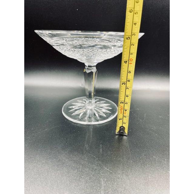 Pair of Corresponding Vintage Waterford Glandore Crystal Compotes For Sale - Image 11 of 13