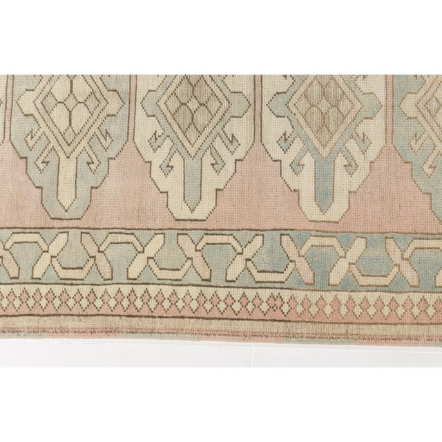 Oushak Vintage Handknotted Runner For Sale - Image 6 of 10