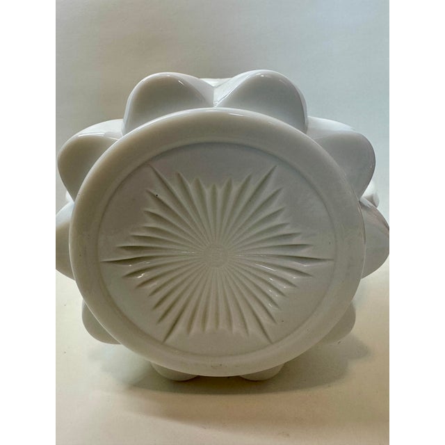 1960s Vintage Westmoreland Milk Glass #109 "Paneled Cherry" Biscuit Jar For Sale - Image 5 of 5