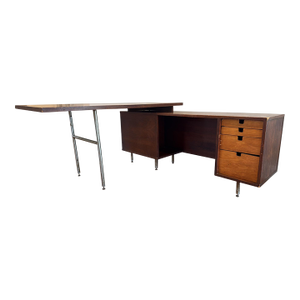 Vintage Herman Miller George Nelson Executive Desk With Return – Mid-Century Modern