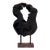 Devi Collection Yakisugi Modern Organic Black Wood Sculpture For Sale