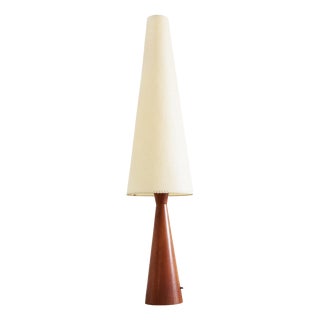 Vintage Teak Diabolo Rocket Floor Lamp from Fog & Morup, 1960s For Sale