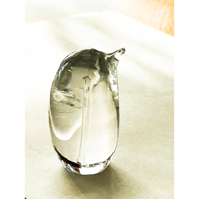 Mid-Century Modern Kosta Boda Crystal Penguin For Sale - Image 3 of 3