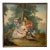 19th Century Boucher Style French Oil Painting With Wood Frame of Landscape With Musicians For Sale