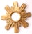 Wood Sunburst Mirror in Gilded Wood, 1980s For Sale - Image 7 of 7