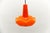1960s Vintage Orange Glass Hanging Lamp from Peill & Putzler, 1960s For Sale - Image 5 of 10