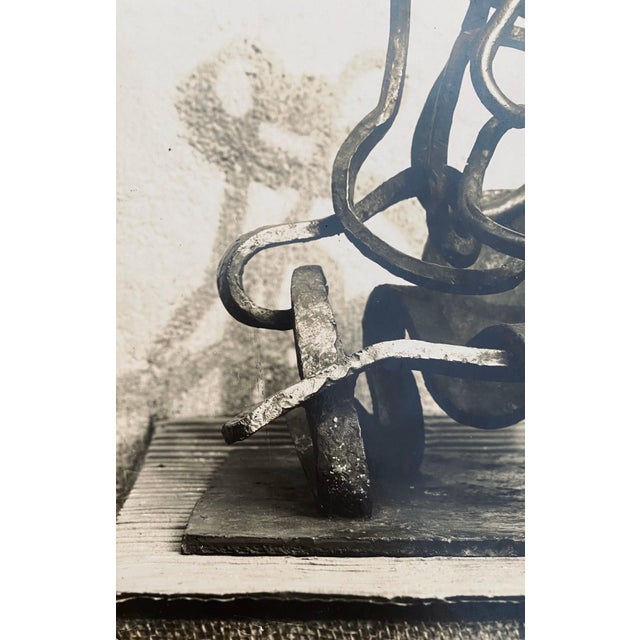 Modern Marc VauxVintage Silver Gelatin Photograph Jacques Lipchitz Bronze Sculpture Photo Signed, 1930 For Sale - Image 3 of 6