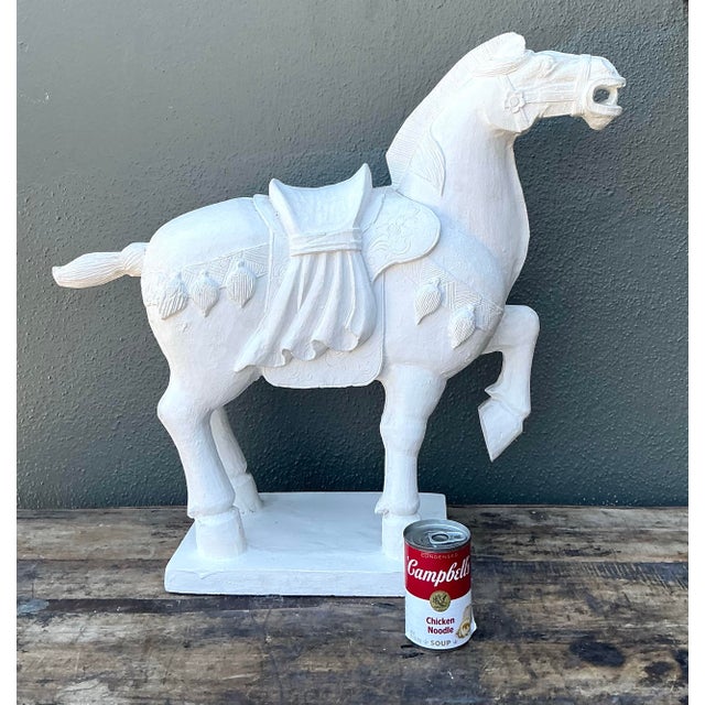 Vintage Cast Concrete Emperor Horse For Sale - Image 9 of 12