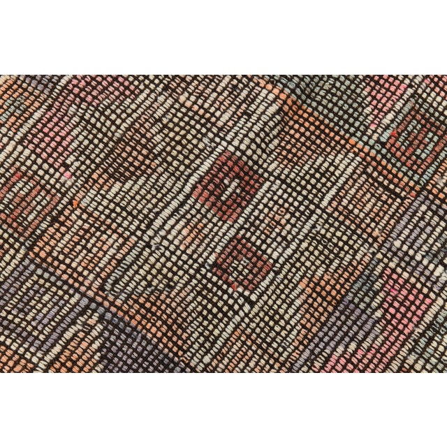 Vintage Turkish Kilim Rug For Sale - Image 5 of 11