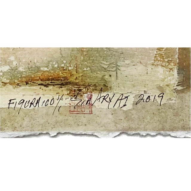 Figura 100 Contemporary Framed Painting For Sale - Image 4 of 5