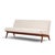 Mid-Century Modern Jens Risom for Knoll Mid Century Walnut Settee Sofa For Sale - Image 3 of 9