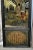 Reverse Painted Wall Plaque on Glass Antique Asian Three Section Vertical For Sale - Image 4 of 12