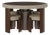 Wellesly Game Table and Chairs by Wood Tailors Club, Set of 5 For Sale