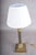 Dutch Neoclassical Brass Column Table Lamp, 1950s For Sale - Image 4 of 10