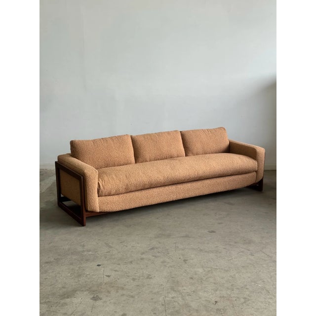 Mid-Century Modern 1960s Custom Reworked Floating Sofa - One of One For Sale - Image 3 of 12