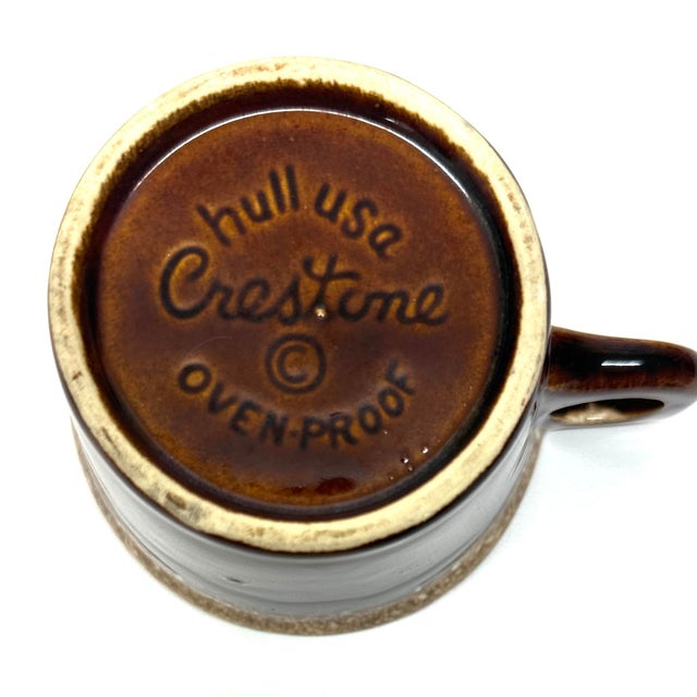 Mid 20th Century Mid 20th Century Crestone Earthenware Mugs by Hull Usa - Set of 4 For Sale - Image 5 of 5