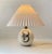 Cream Art Deco French Enamel Ceramic Table Lamp in the style of Jean Besnard, 1930s For Sale - Image 8 of 11