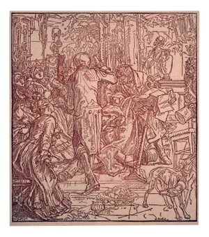 After Alfred Rethel, Death as a Servant, 1920s, Woodcut