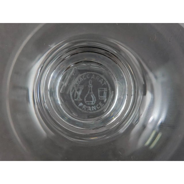 Glass Mid 20th Century Baccarat Crystal France Signed Gascogne Champagne Sherbet Glasses- Set of 6 For Sale - Image 7 of 7