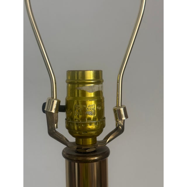 Mid-Century Modern Vintage Leviton Mid-Century Modern Brass Lamp For Sale - Image 3 of 5