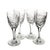 Late 20th Century Kusak Cut Glass Works Chantilly Lace Crystal Water Goblets, Set of 4 For Sale - Image 4 of 11