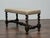 English Barley Twist Bench With Upholstered Seat, Circa 1900 For Sale - Image 12 of 18