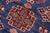 1990s Southwestern Super Kazak Blue/Beige Wool Rug - 2'9'' X 3'8'' For Sale - Image 5 of 10