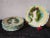 Blue Antique French Asparagus Barbotine Plate from Salins, 1900s, Set of 4 For Sale - Image 8 of 8