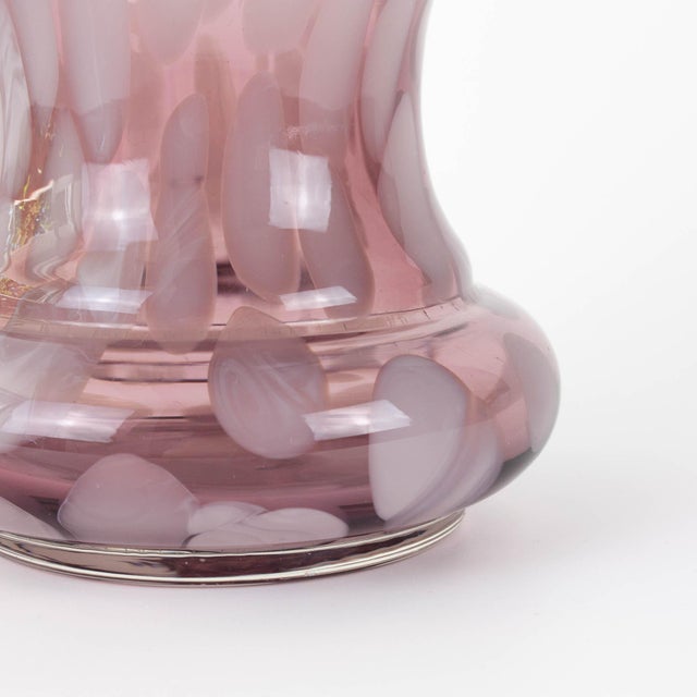 Vintage Portuguese Amethyst Art Glass Vase, 1960s For Sale - Image 10 of 16
