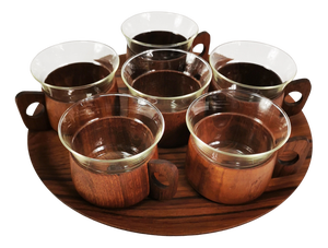 Teak Coffee and Tea Set from Schott & Gen, Mainz, Germany, 1970s, Set of 13
