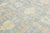 Sky Blue Modern Hand-Knotted Oushak Style Wool Area Rug in Soft Sky Blue and Cream For Sale - Image 8 of 12