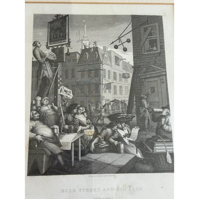 Antique White William Hogarth Antique Framed Hogarth Engravings Set of 4 For Sale - Image 8 of 12
