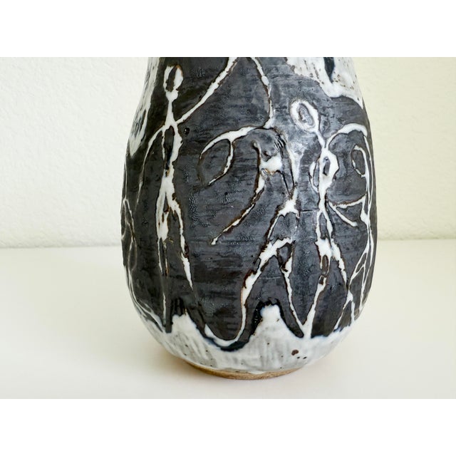 Mid-Century Modern Vintage Figurative Studio Pottery Vase, Signed, 1970 For Sale - Image 3 of 10