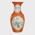 1920s Persimmon Phoenix Tail Vase With Cartouche Paintings For Sale - Image 4 of 5