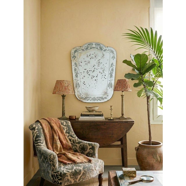 French Venetian Mirror with Engraved Glass, 1950, in Very Good conditions. Designed 1950 to 1959