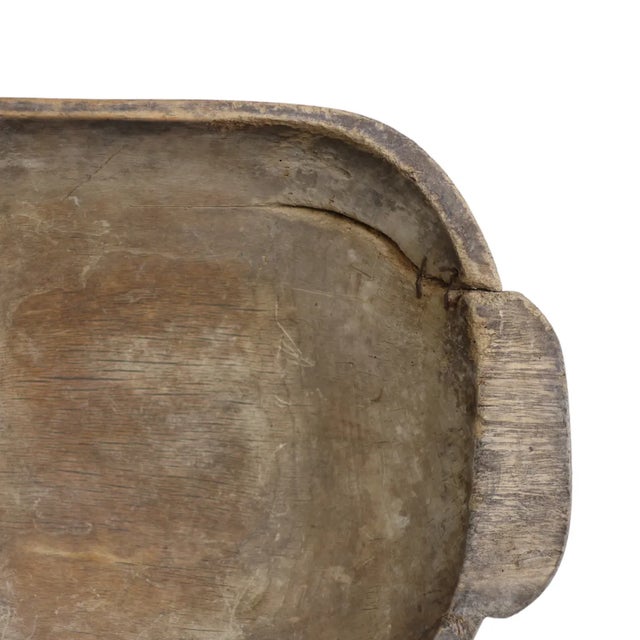 19th Century Wooden Dough Bowl For Sale - Image 4 of 5