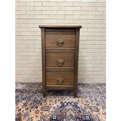 Vintage French Country Oak Nightstand For Sale - Image 6 of 6