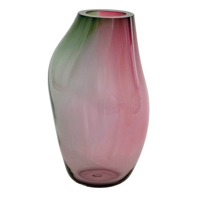 Supernova IV Turmalin, Purple Iridescent XXL Vase by Simone Lueling for Eloa For Sale