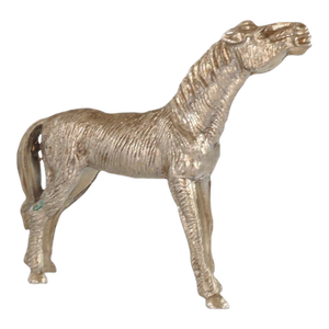 English Silver-Plate Horse Desk Ornament