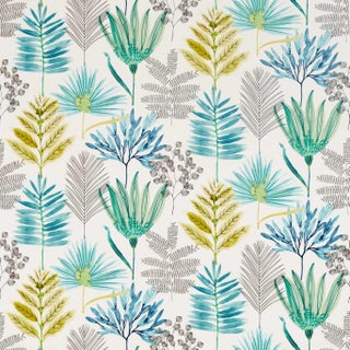 Harlequin Yasuni Fabric in Emerald/Zest For Sale