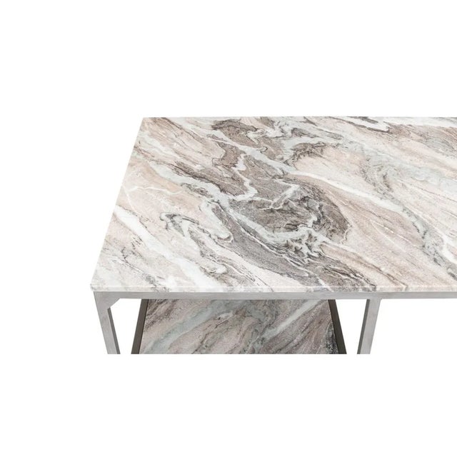 Taupe Marble Top Writing Desk For Sale - Image 8 of 11